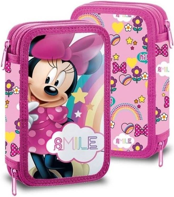 EUROSWAN Dvoupatrový plný penál Minnie Smile - obrázek 1