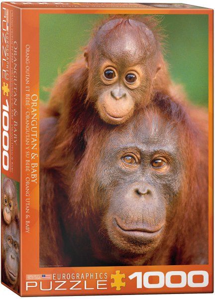 Puzzle EuroGraphics Orangutan a mládě - obrázek 1