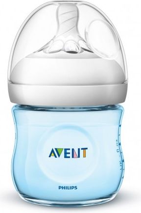 Kojenecká láhev Avent Natural 125 ml modrá, Modrá - obrázek 1