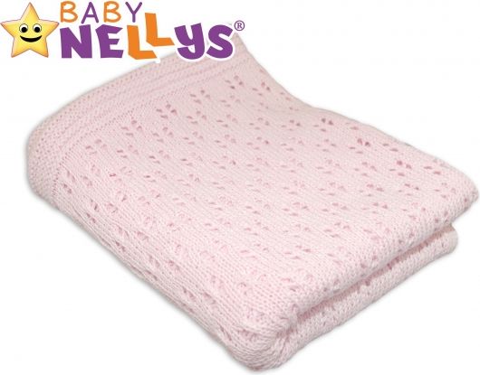 Háčkovaná dečka Baby Nellys ® - růžová - obrázek 1