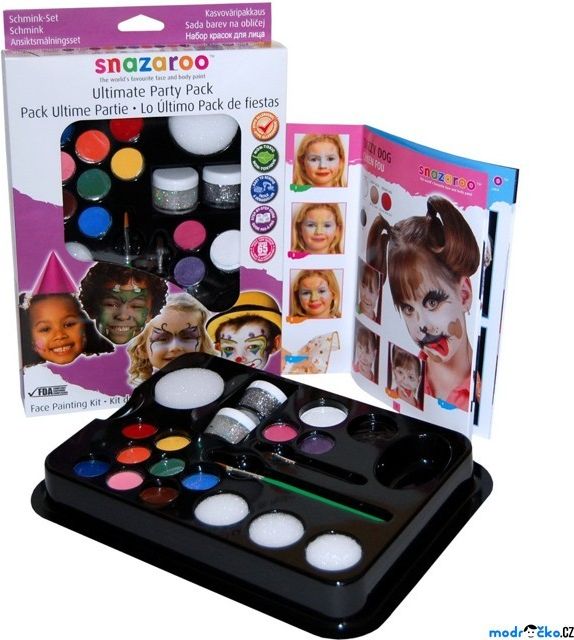 Snazaroo - Sada 14 barev na obličej, Velký párty set - obrázek 1
