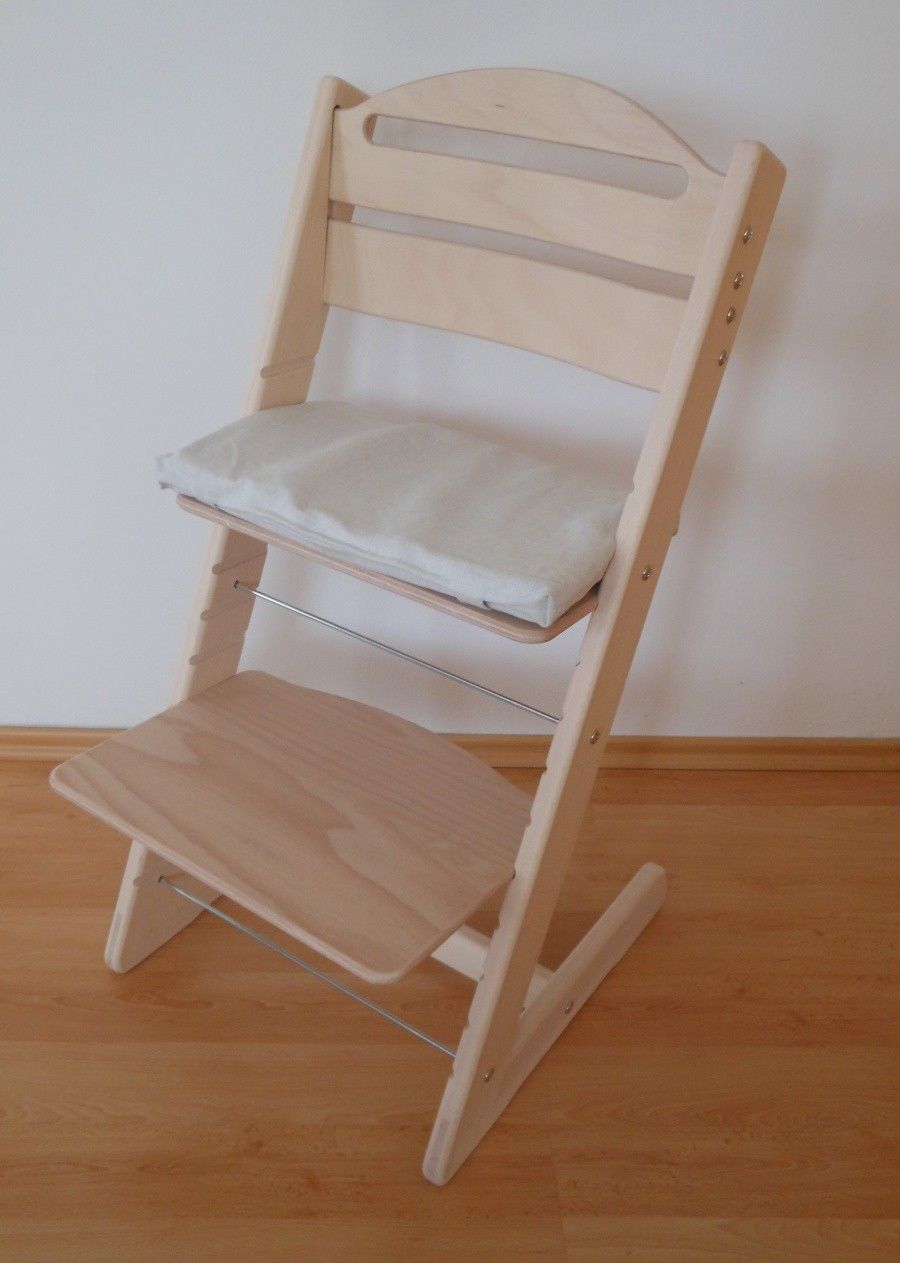 Rostoucí židle Jitro Baby přírodní bez laku - obrázek 1
