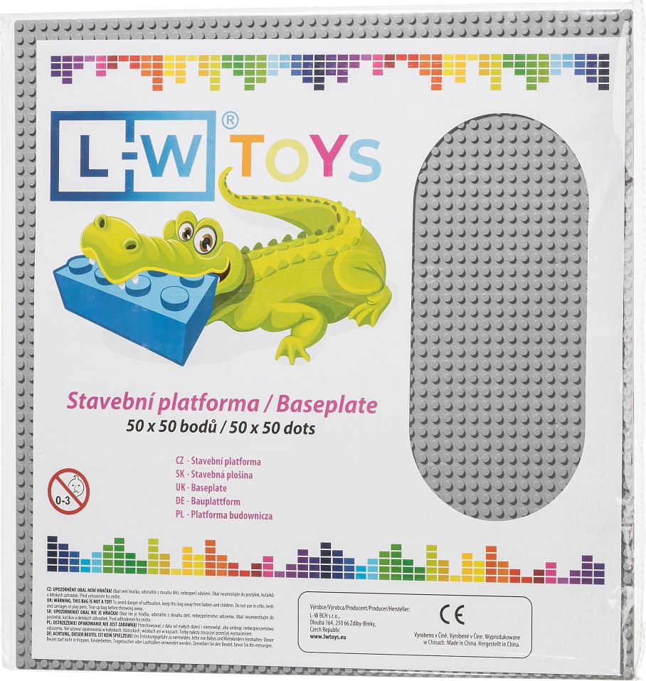 LW Toys Velká podložka na stavění 50x50 bodů - obrázek 1