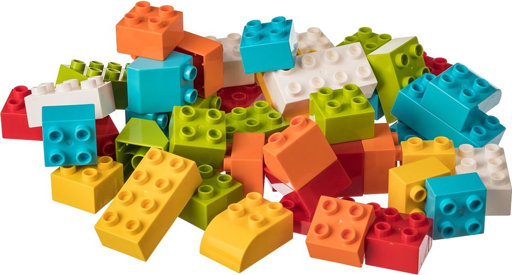 LW Toys Stavebnice pro nejmenší stavitele - JUNIOR KOSTKY 50 ks - obrázek 1