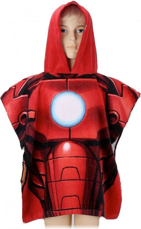 Setino · Chlapecké koupací pončo / osuška s kapucí - Iron Man - Avengers - 100% bavlna - obrázek 1