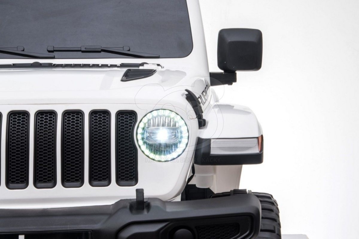 Elektrické autíčko Jeep Wrangler Rubicon - bílé - obrázek 8