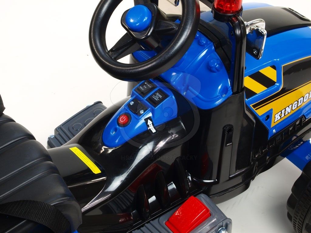 Elektrický traktor Kingdom s výkopovou lžící - žlutý - obrázek 11