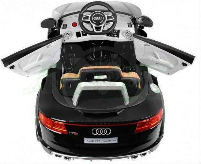 Elektrické auto Audi TTS ROADSTER lakované - černé - obrázek 2