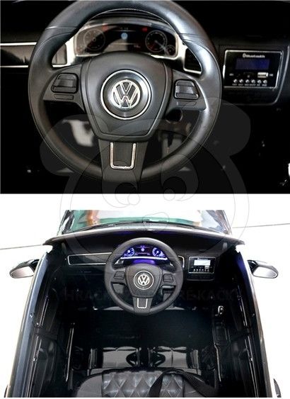 Elektrické autíčko Volkswagen Touareg, LAK - bílé - obrázek 6