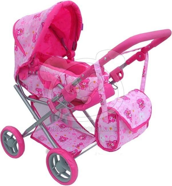 Kombinovaný kočárek pro panenky Alice - minnie - obrázek 2