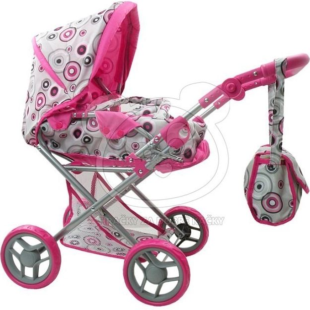 Kombinovaný kočárek pro panenky Alice - minnie - obrázek 4