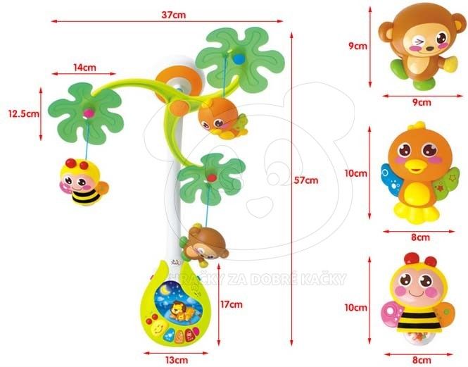 Baby mix Kolotoč nad postýlku plastový - obrázek 5
