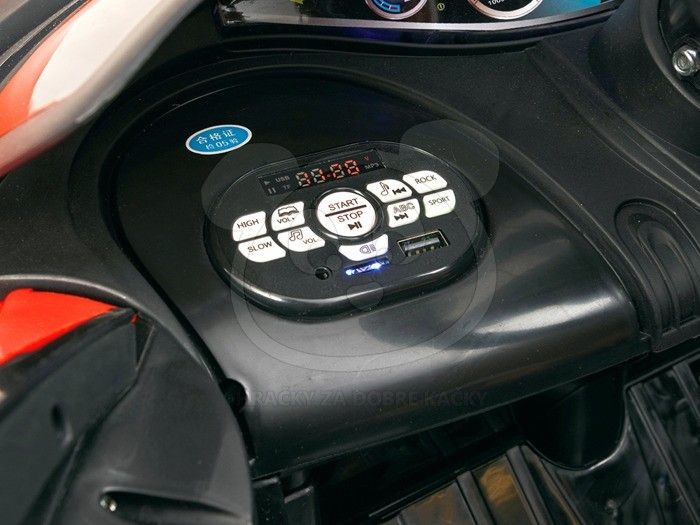 Elektrické autíčko Bugatti Chiron, kožená sedačka, 2.4GHz - bílé - obrázek 12