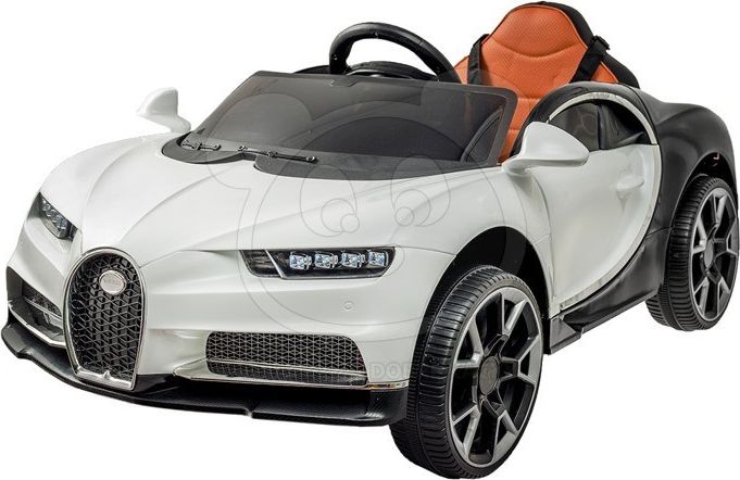 Elektrické autíčko Bugatti Chiron, kožená sedačka, 2.4GHz - bílé - obrázek 14