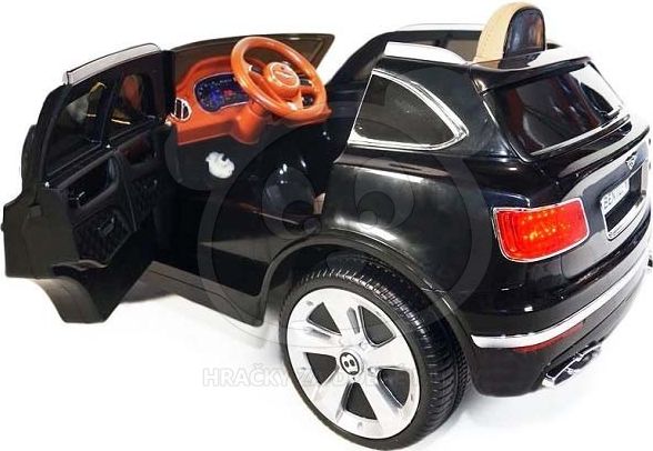 Elektrické autíčko Bentley Bentayga, 2.4GHz, kožená sedačka - černé - obrázek 4