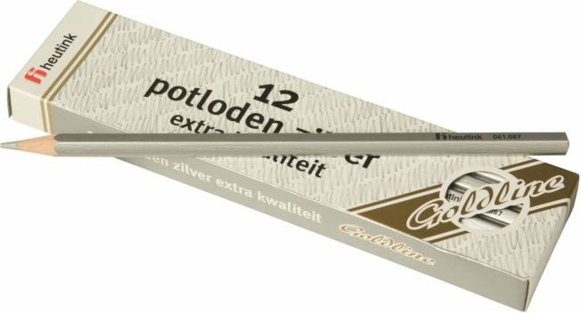 Pastelky šestihranné, stříbrné - obrázek 1