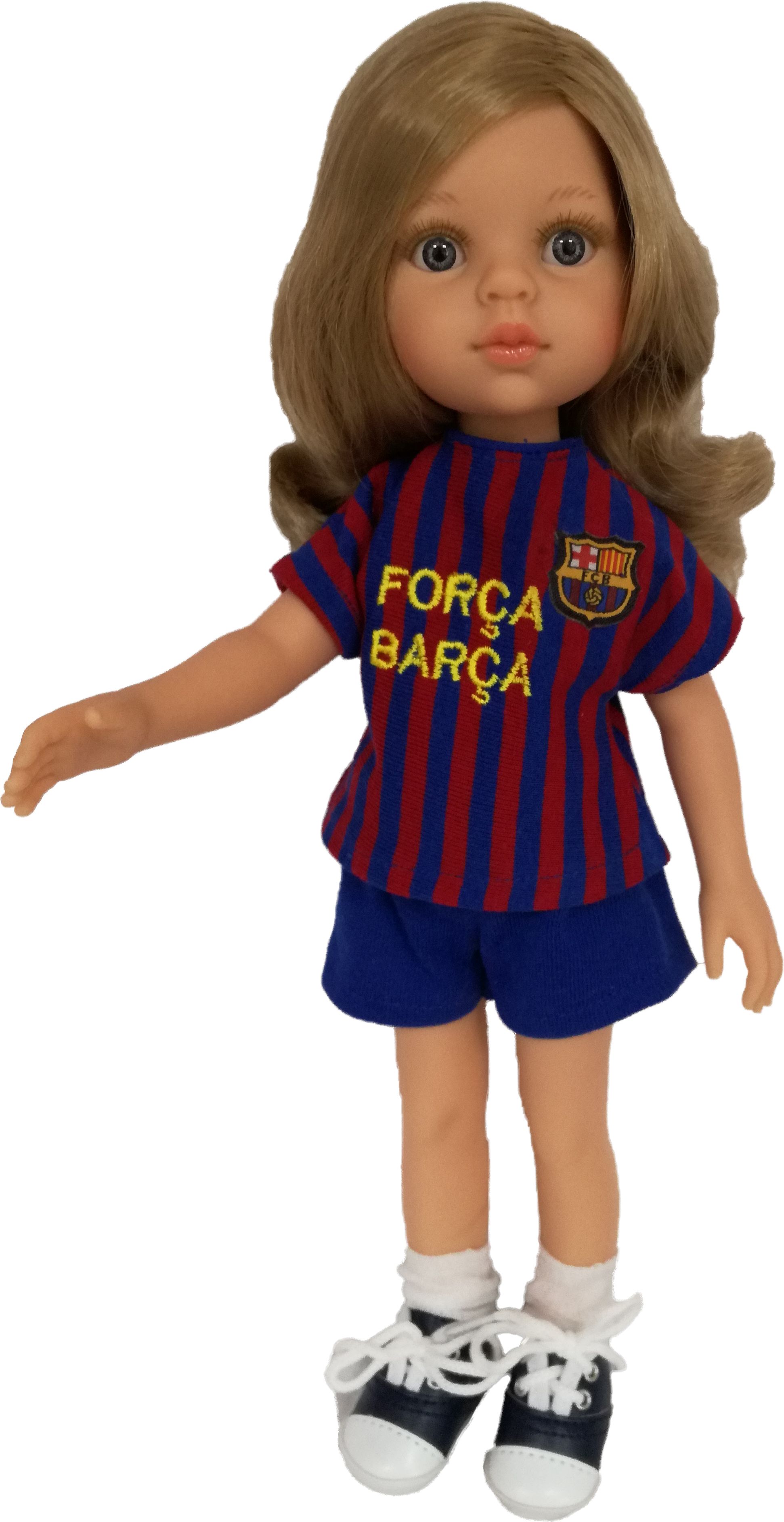 Realistická panenka fotbalistka klubu FC Barcelona Carla -  od Paola Reina ze Španělska - obrázek 1