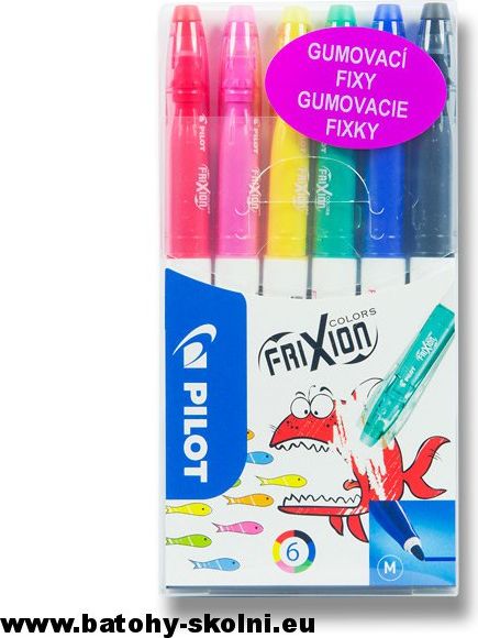 Gumovací fixy FriXion Colors sada 6 ks - obrázek 3