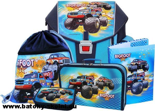 Školní aktovka Emipo 5 dílný set Ergo One > varianta Bigfooot - obrázek 1