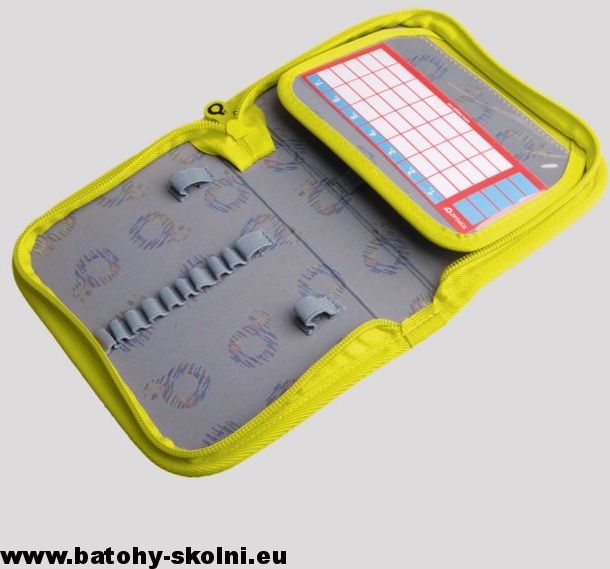 Jednopatrový školní penál Topgal CHI 687 E - Green - obrázek 3