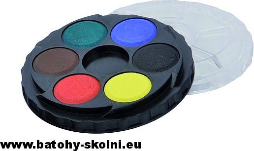 Vodové barvy kulaté Koh-i-noor 171501 - 6 barev - obrázek 1