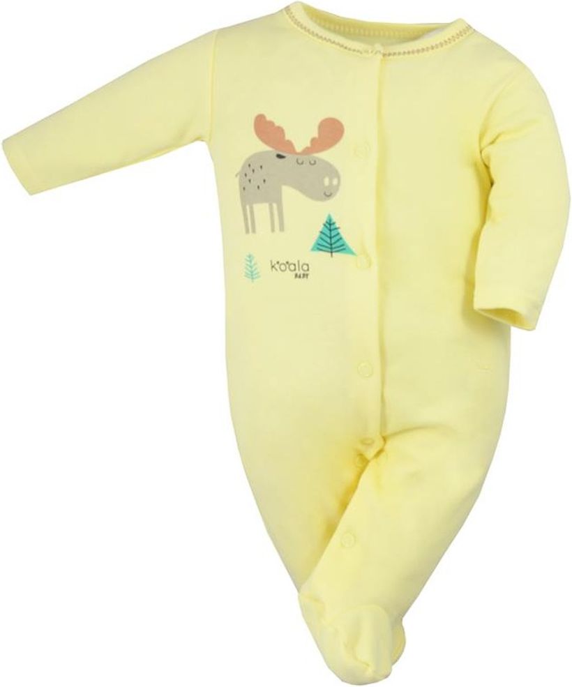 Kojenecký bavlněný overal Koala Happy Baby žlutý - 80 (9-12m) - obrázek 1