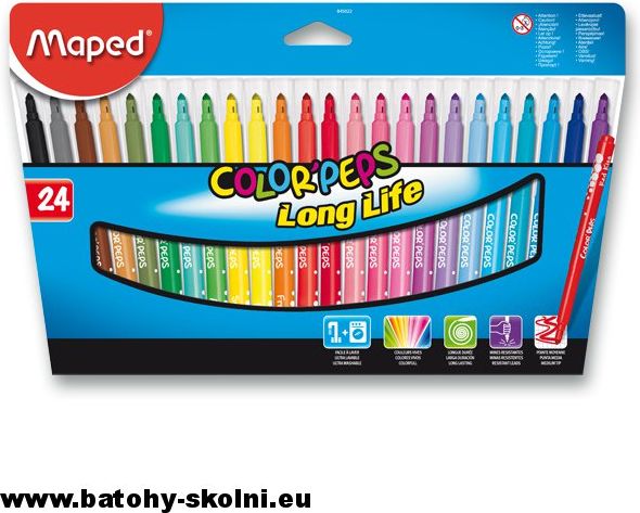 Dětské fixy Maped Color Peps 24 barev - obrázek 1