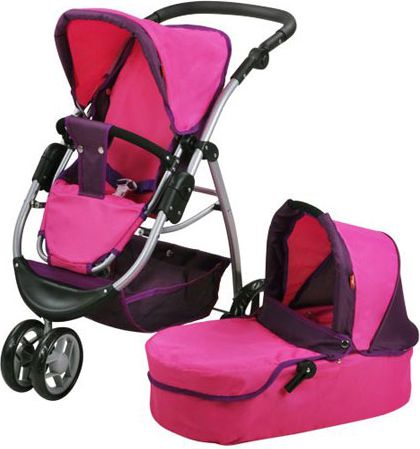 Knorr Kočárek pro panenky CICO 39 Pink 67x43,5x73 cm - obrázek 1