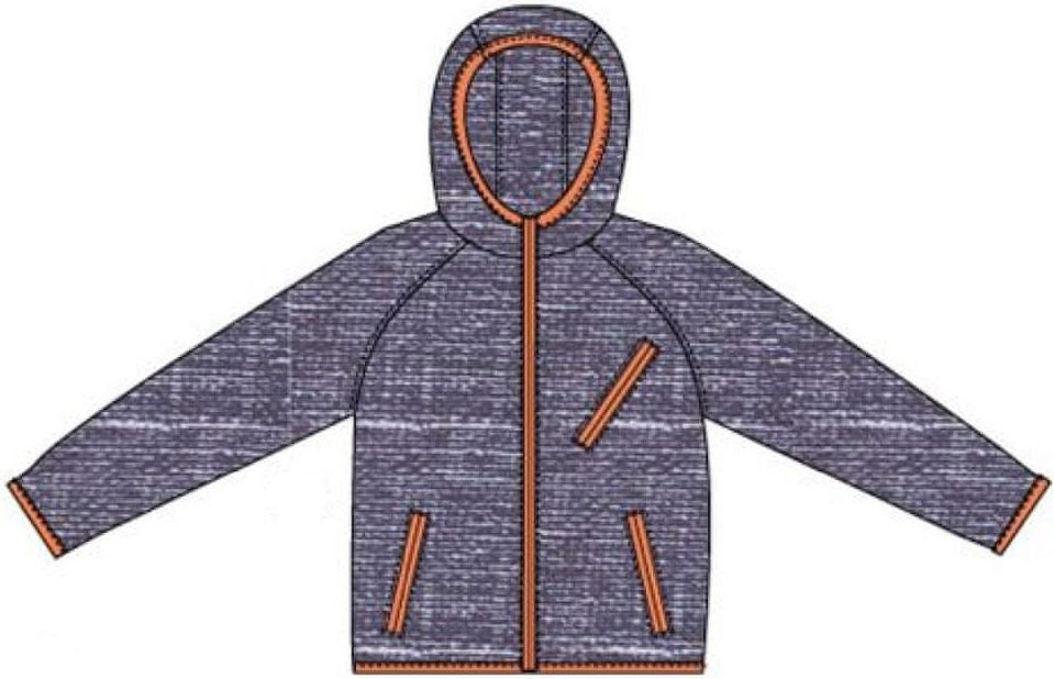 Carodel chlapecká bunda 110 tmavě modrá/oranžová - obrázek 1