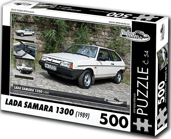 RETRO-AUTA© Puzzle č. 54 - LADA SAMARA 1300 (1989) 500 dílků - obrázek 1