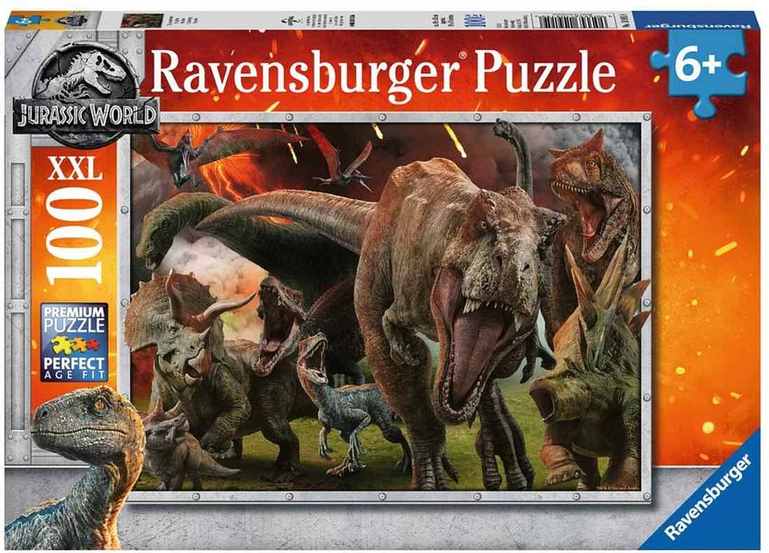 RAVENSBURGER Puzzle Jurský svět: Erupce XXL , 100 dílků - obrázek 1