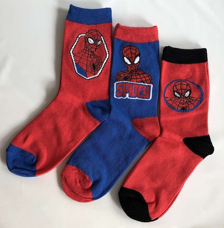 EUROSWAN 3 Pack Dětské ponožky Spiderman Bavlna vel. 27-30 - obrázek 1