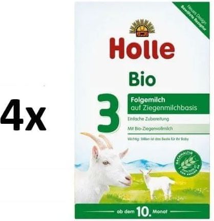 Holle Bio dětská mléčná výživa na bázi kozího mléka 3 - 4 x 400g - obrázek 1