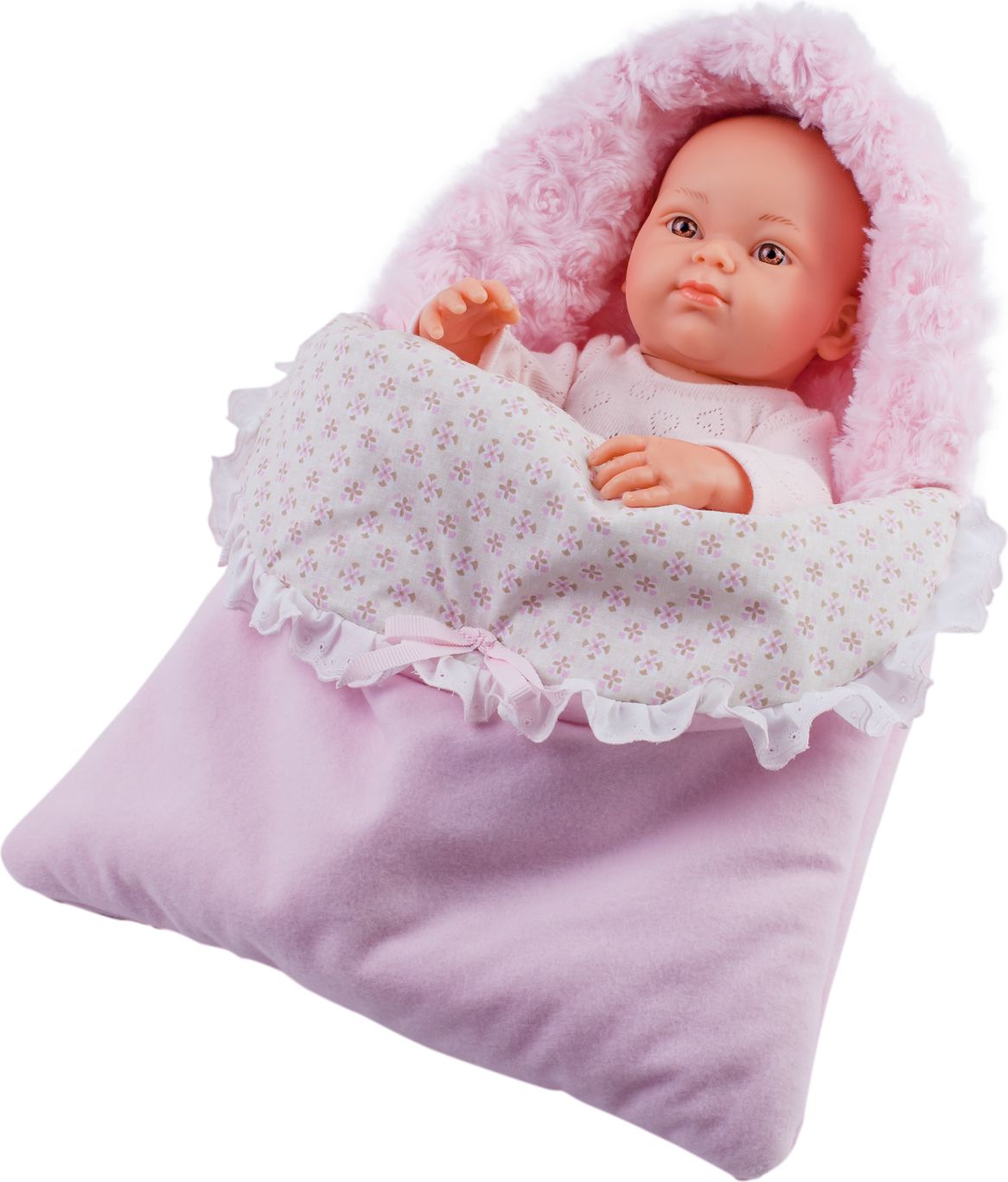 Realistické miminko - holčička - Mini pikolin ve spacím pytli - obrázek 1