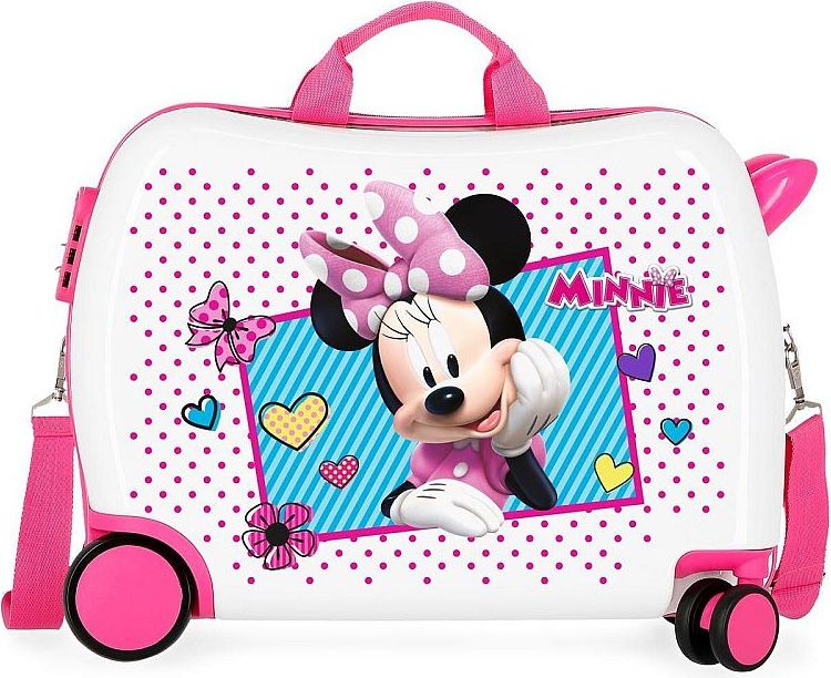 JOUMMABAGS Dětský kufřík na kolečkách Minnie Joy MAXI ABS plast, 50x38x20 cm, objem 34 l - obrázek 1
