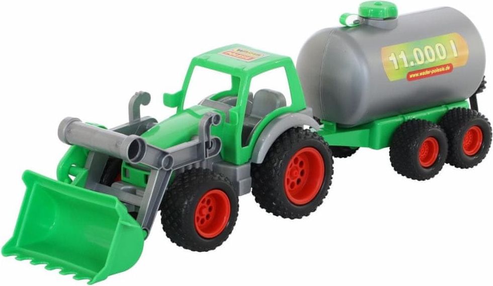 Wader Traktor Farmář s lopatou a cisternou - obrázek 1