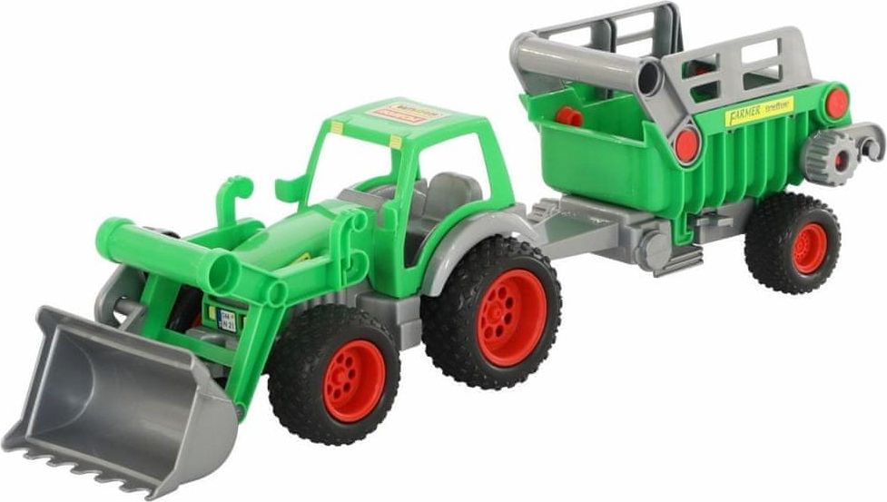 Wader Traktor Farmář s přívěsem a lžící - obrázek 1