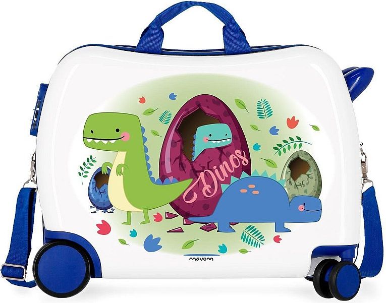 JOUMMABAGS Dětský kufřík na kolečkách MOVOM Dino MAXI ABS plast, 50x38x20 cm, objem 34 l - obrázek 1