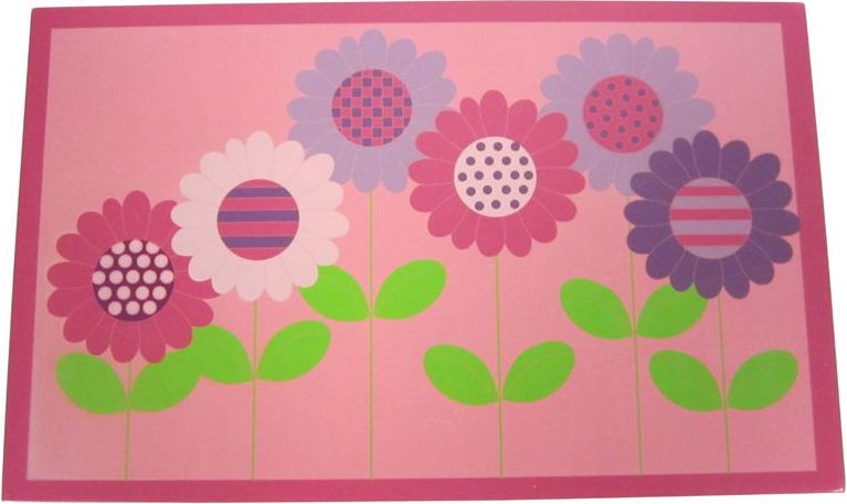 Design Scandinavia Dětský obraz Květiny, 19x30 cm - obrázek 1
