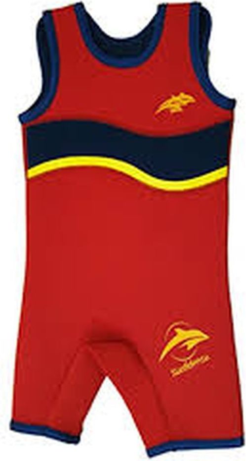 KONFIDENCE Neopren short dětský WARMA WETSUIT, červená, 6-7 let - obrázek 1