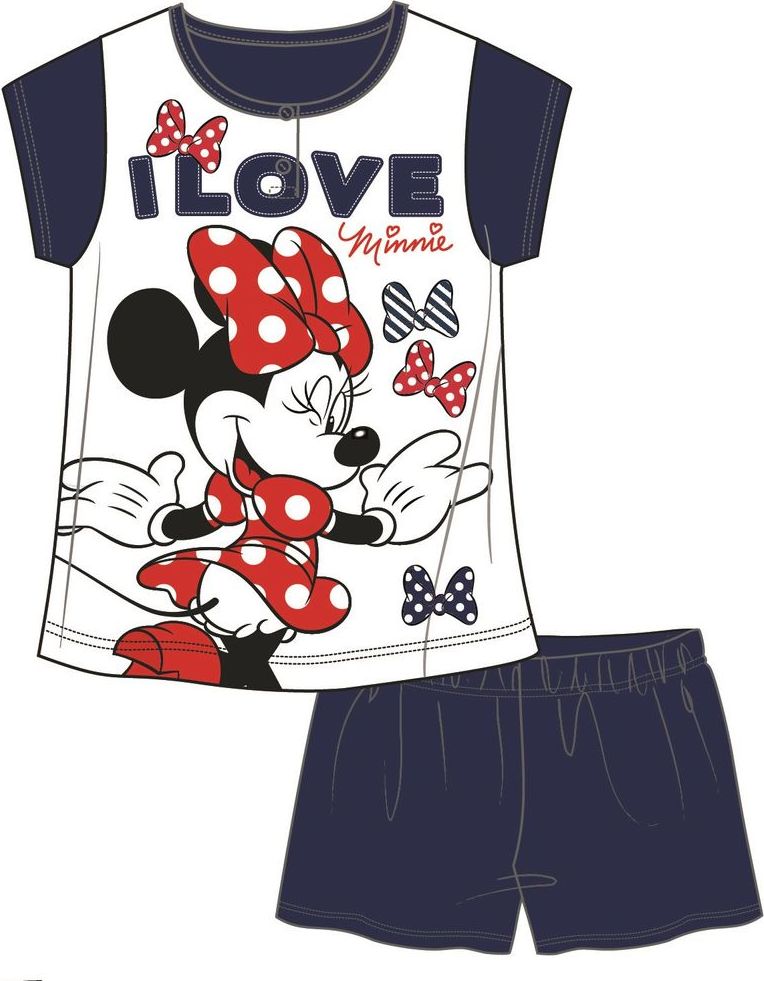 Disney by Arnetta dívčí pyžamo Minnie 140 modrá - obrázek 1