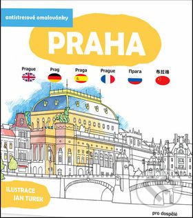 Praha - antistresové omalovánky - Jan Turek - obrázek 1