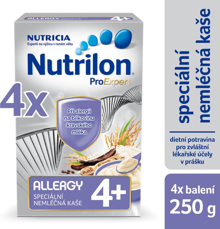 Nutrilon Allergy nemléčná kaše - 4 x 250g - obrázek 1