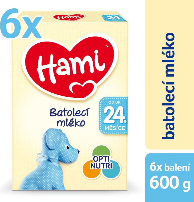 Hami 24+ Batolecí mléko 6 x 600g - obrázek 1