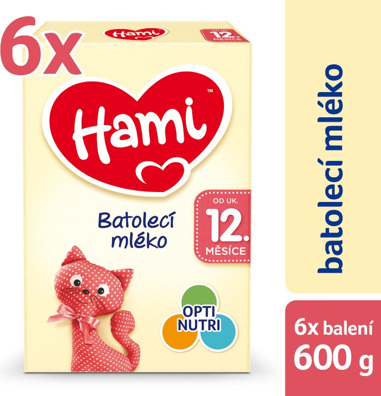Hami Batolecí mléko 12+ 6 x 600g - obrázek 1