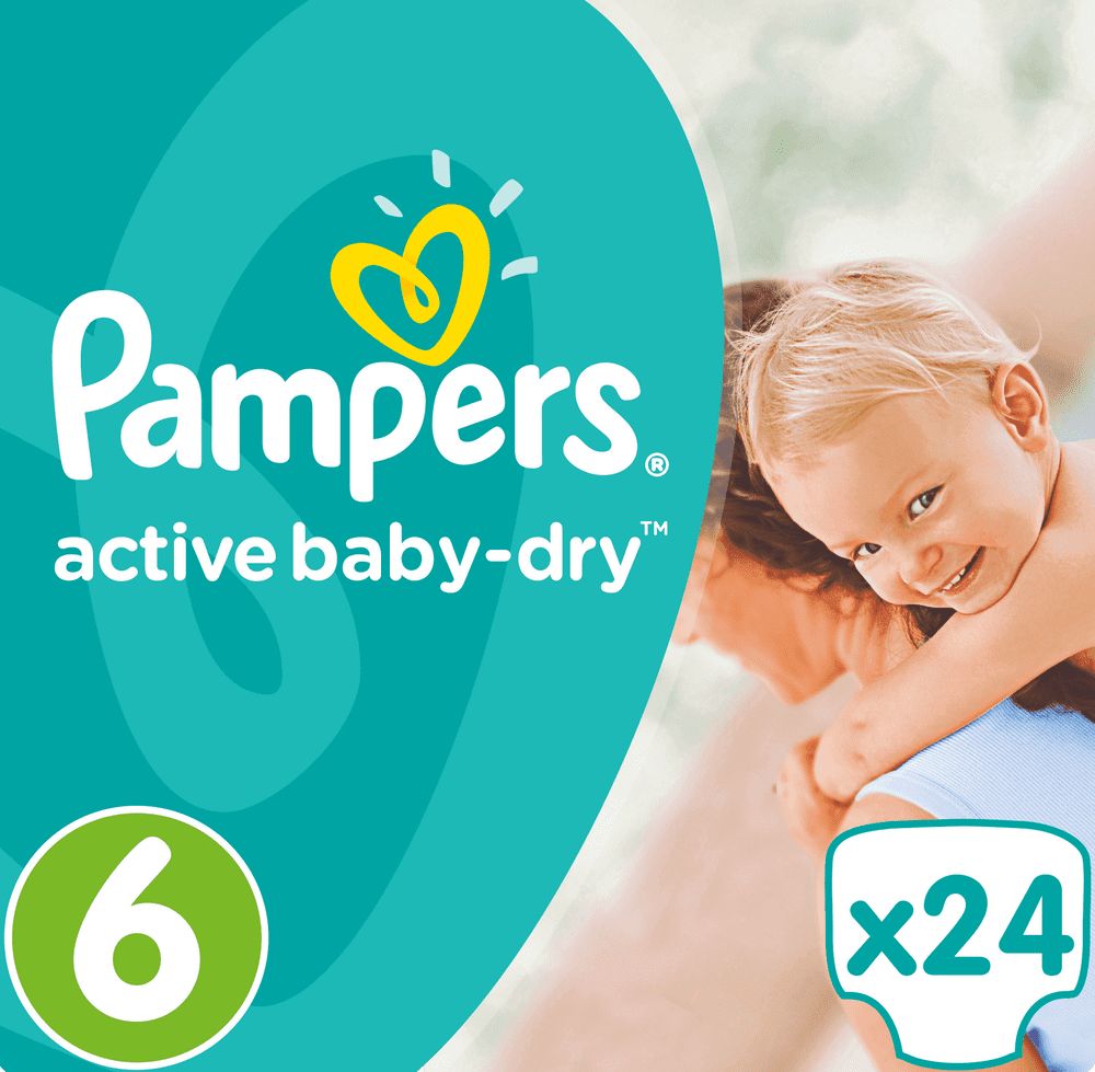 Pampers Active Baby 6 (13-18 kg) 24 ks - obrázek 1