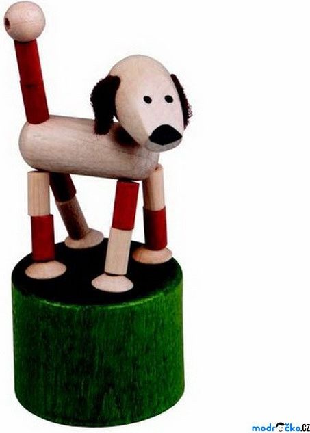 Mačkací figurka - Pejsek retro (Detoa) - obrázek 1