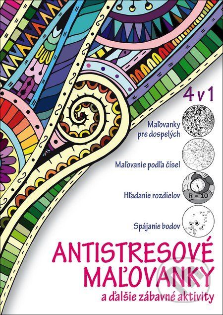 Antistresové maľovanky 4 v 1 - Daniela Antalovská - obrázek 1