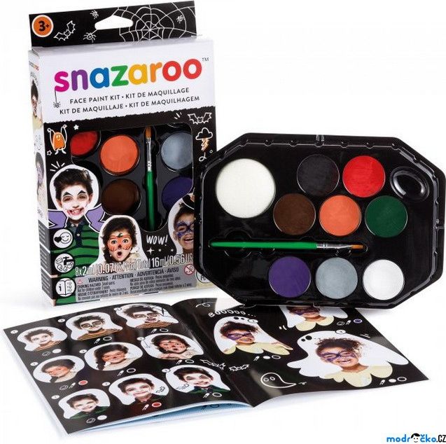 Snazaroo - Sada 8 barev na obličej, Halloween - obrázek 1