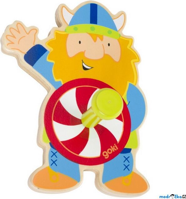 Věšák dřevěný - Jednověšák, Viking (Goki) - obrázek 1